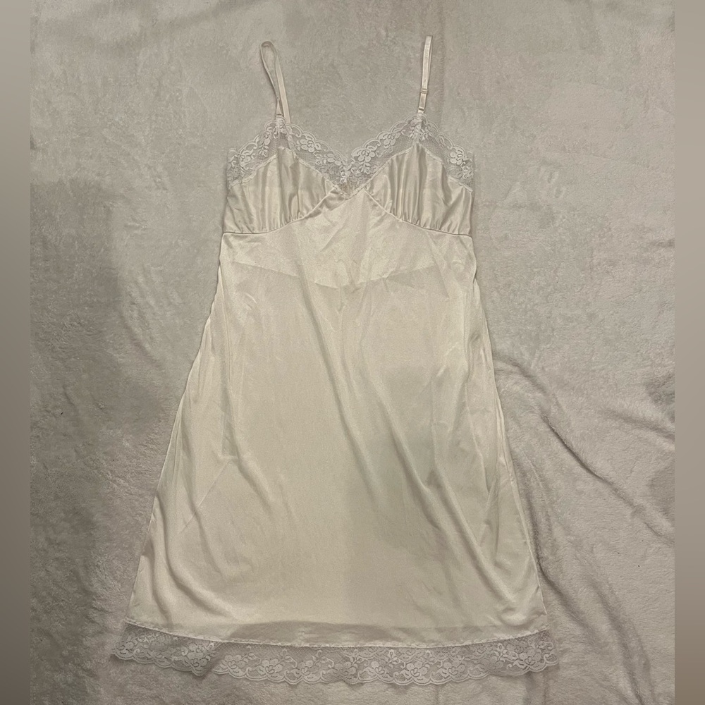 Vintage Lace white slip dress